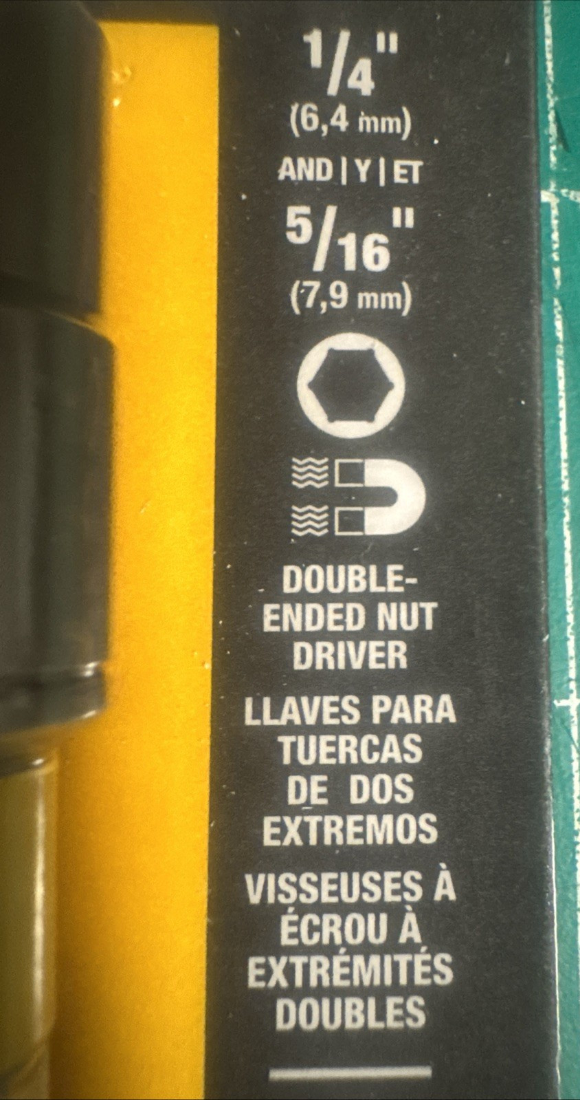 DeWALT MAX Impact Double Ended Magnetic Nut Driver (1/4” & 5/16”) 2 In 1 NEW