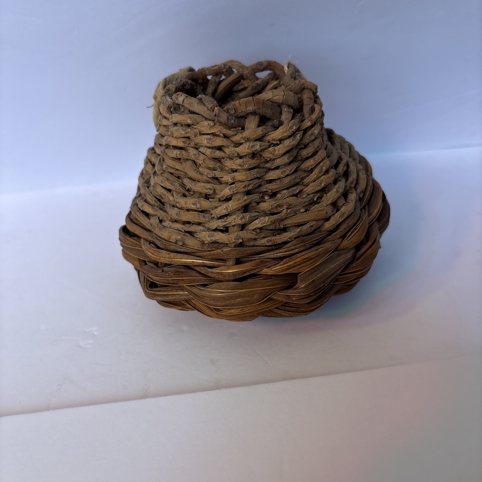 Unsigned Hawaiian Wattle Basket created by Mika McCann