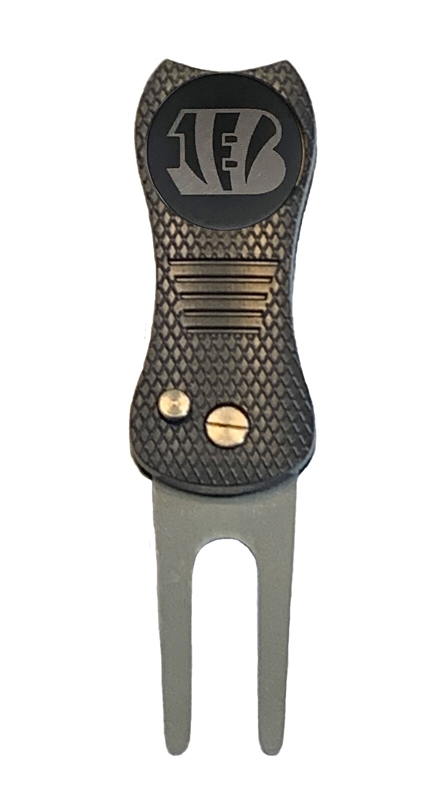 Cincinnati Bengals Ball Marker + Switchblade Divot Tool Novelty Gift Laser