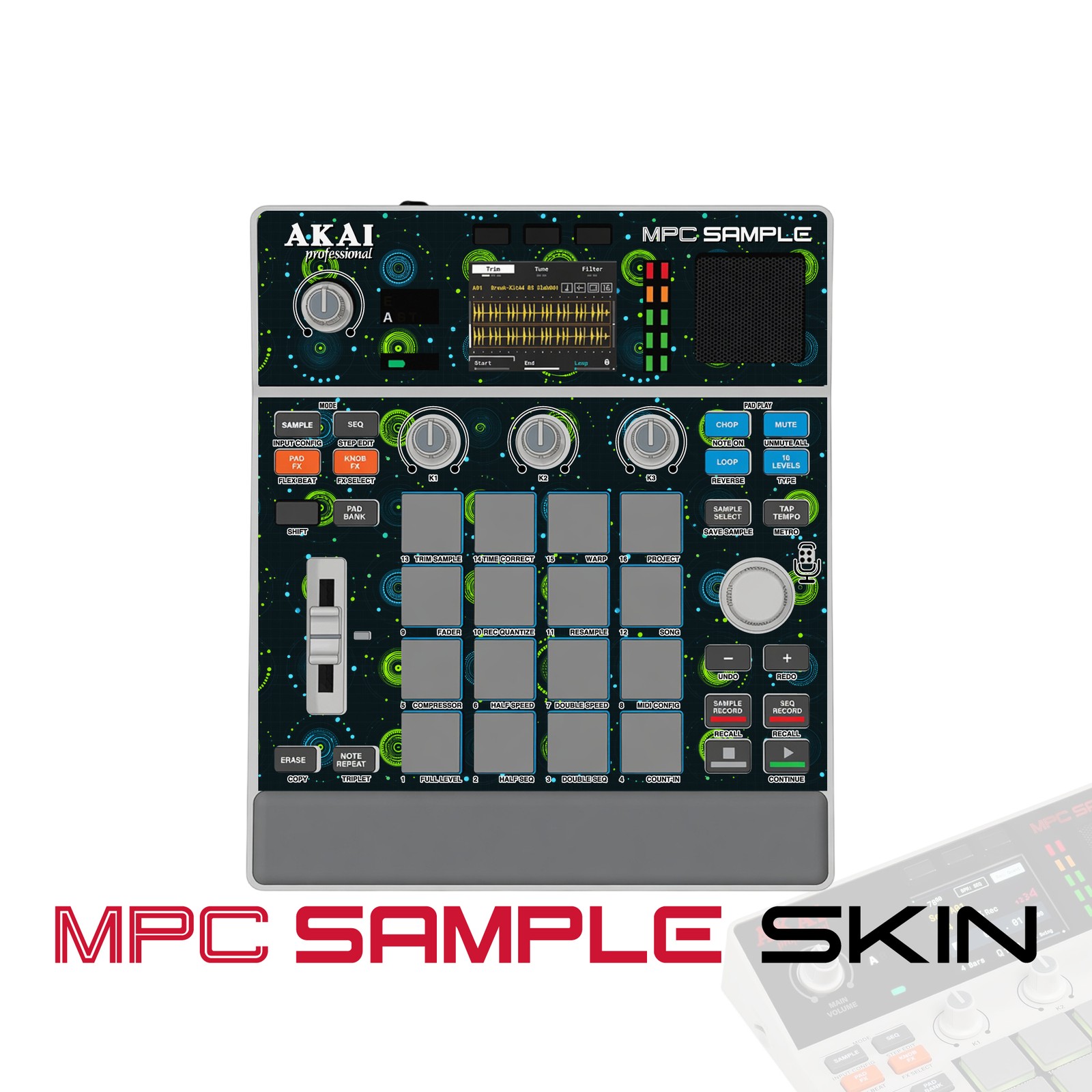 Akai MPC Sample Skin / Digital Orbit Dots