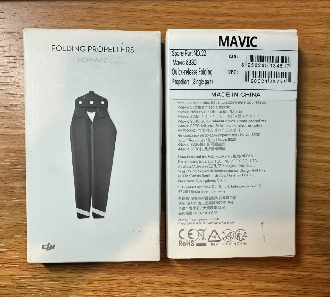 Genuine DJI Mavic Pro 8330 Quick-release Folding Propellers Part 22 (2 pairs)