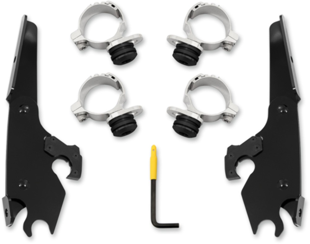 Memphis Shades MEB2027 Black Batwing Fairing Mount Kit for Indian Scout