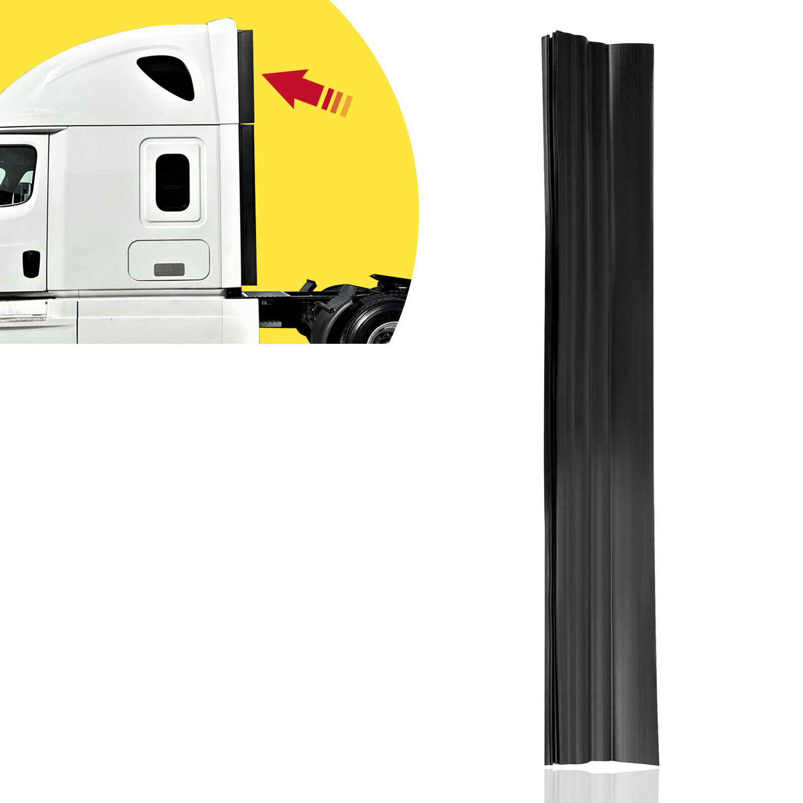 Upper Cab Fairing Extension For Freightliner Cascadia 2008-2020 Left Driver Side
