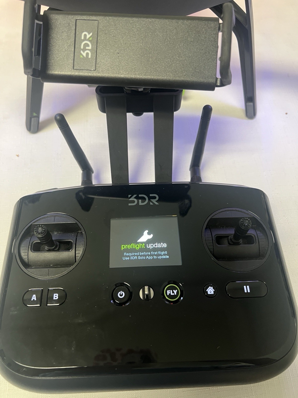 3DR Solo Smart Drone w Gimbal & Carrying Bag Setup