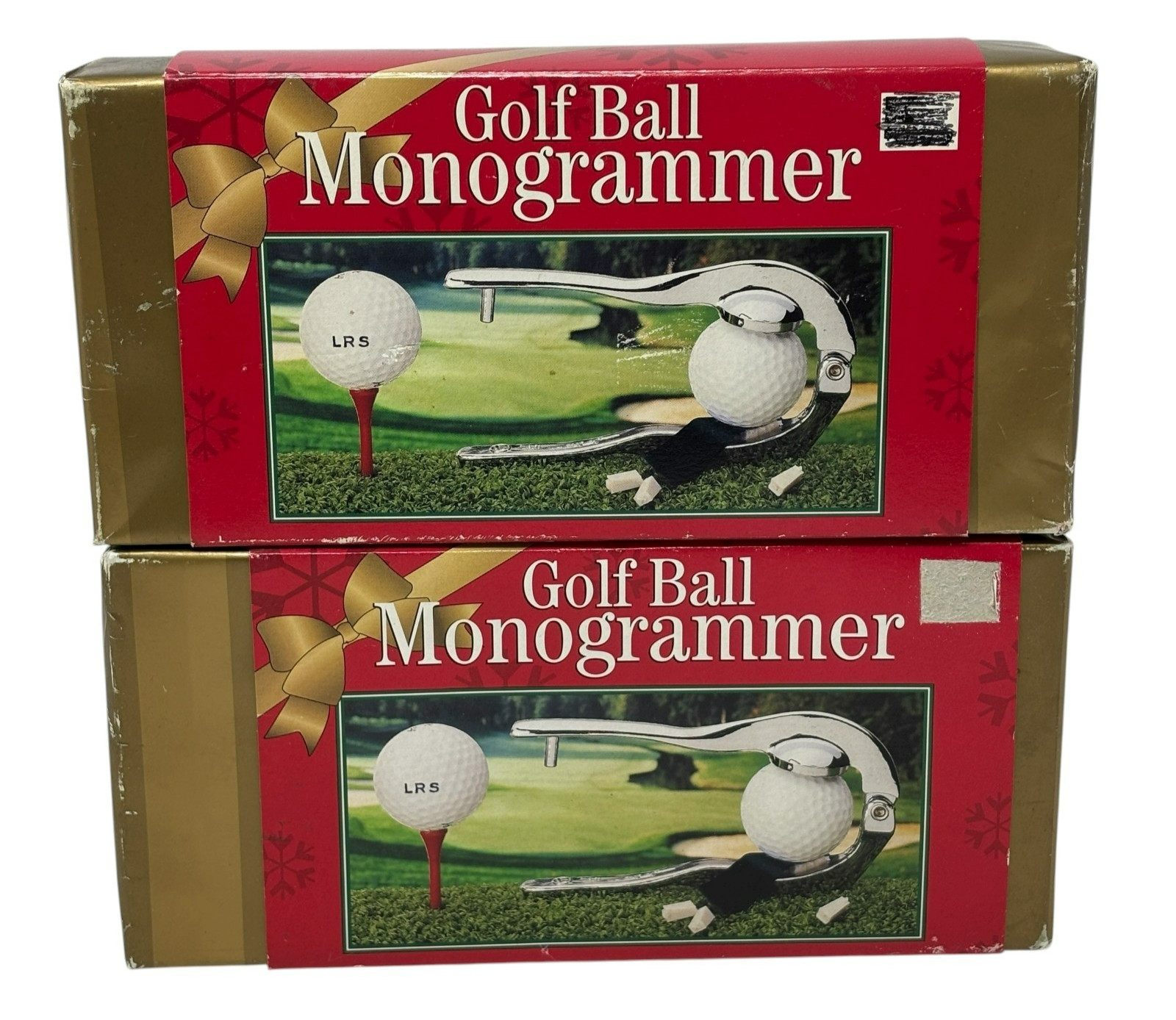 GOLF BALL Monogrammer Kit K-Mart Vintage Chrome-Plated 3 Initial NOS