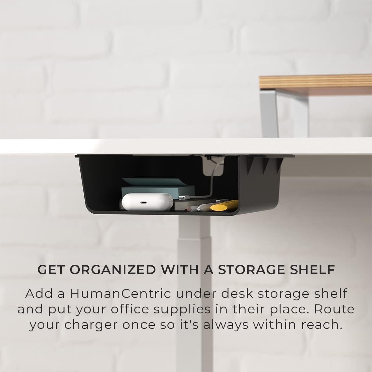 Under Desk Storage Shelf, Drawer Organizer for Office, Workstations, Tables, ...