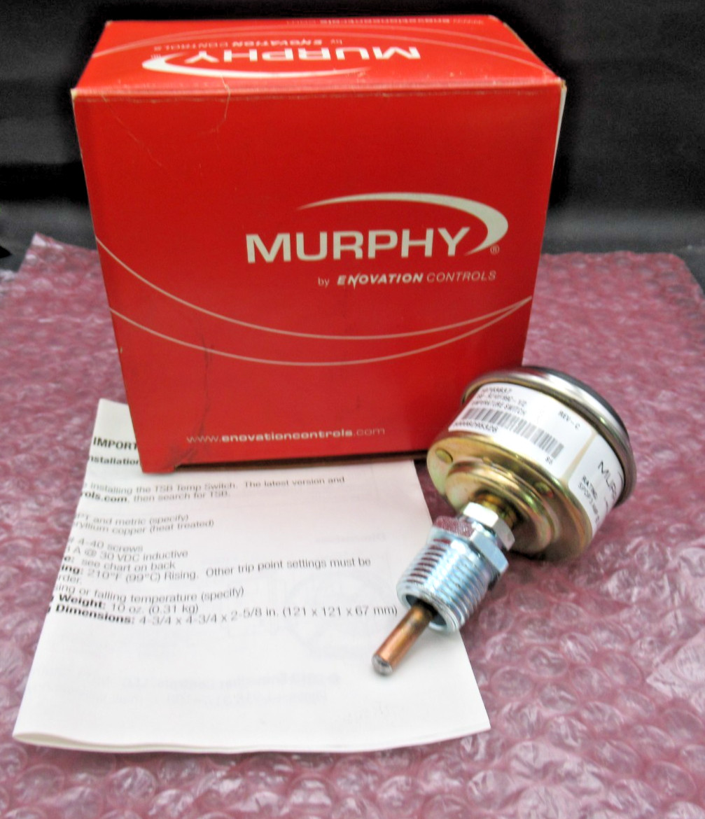 Murphy TSB-R210F/99C-1/2 Direct Mount Temperature Switch 10703837 *NEW*