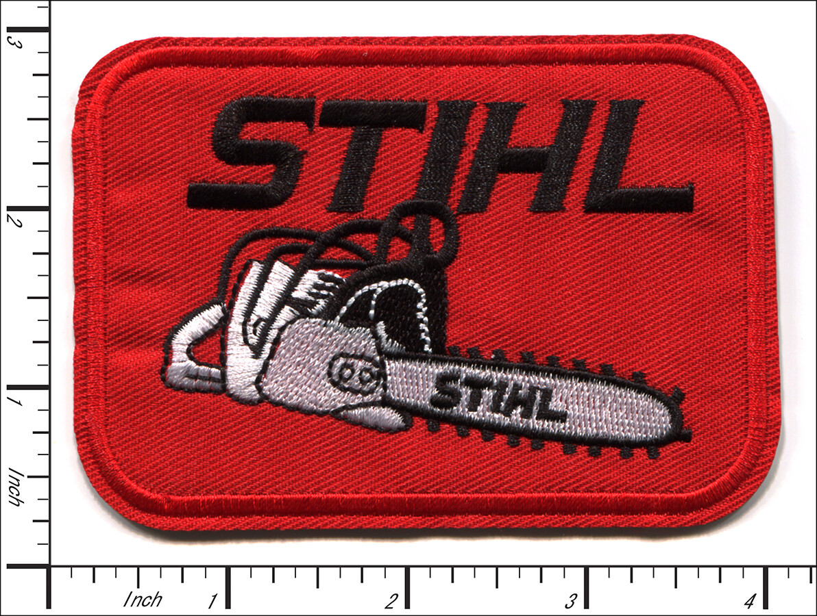 24 Pcs Embroidered Iron on patches Stihl Chain Saws operator 100x70mm AP027sT1