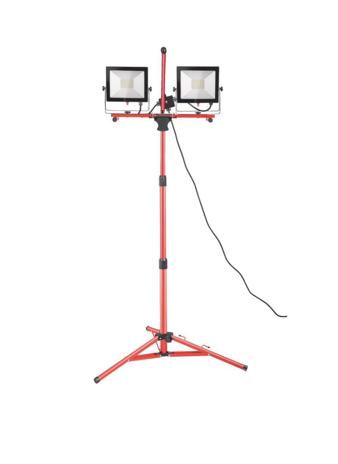 Dual-head Led Work Light 5000 Lumen Led Work Light with Tripod 27.6-68.1"