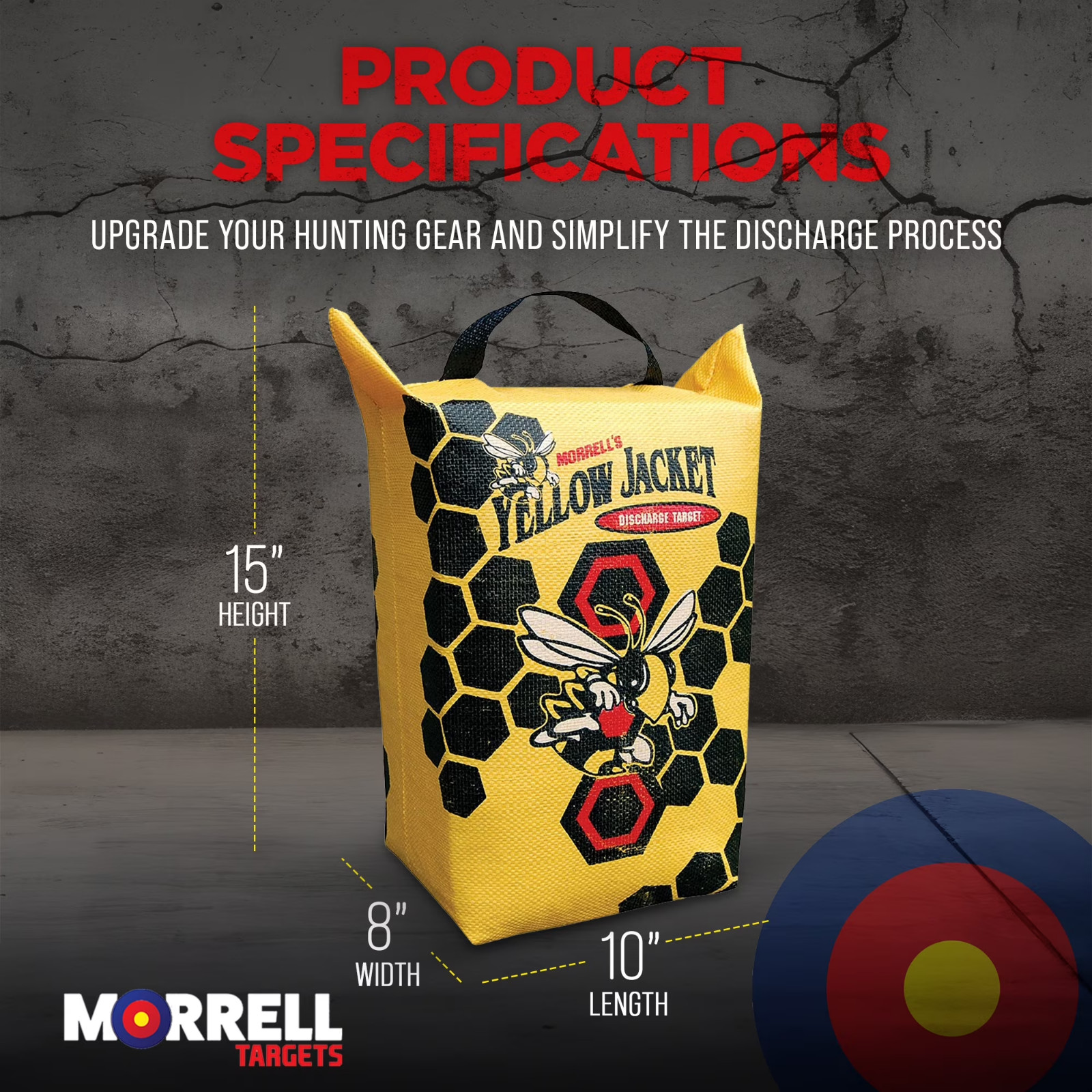 Morrell Yellow Jacket Final Shot Crossbow Discharge Archery Bag Target..