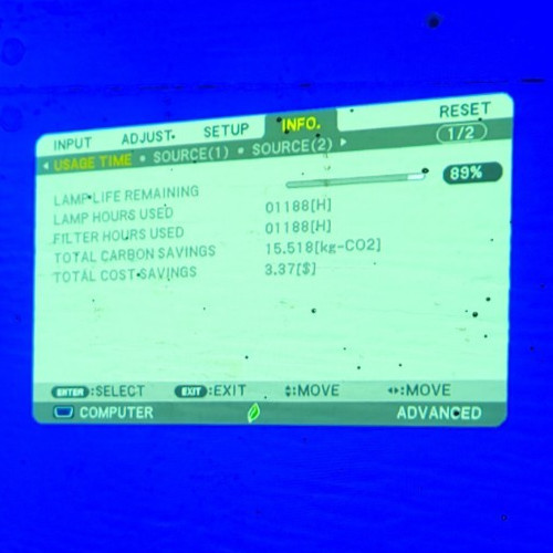 NEC ME372W Projector - 1,088 Lamp Hours - TESTED & WORKING!