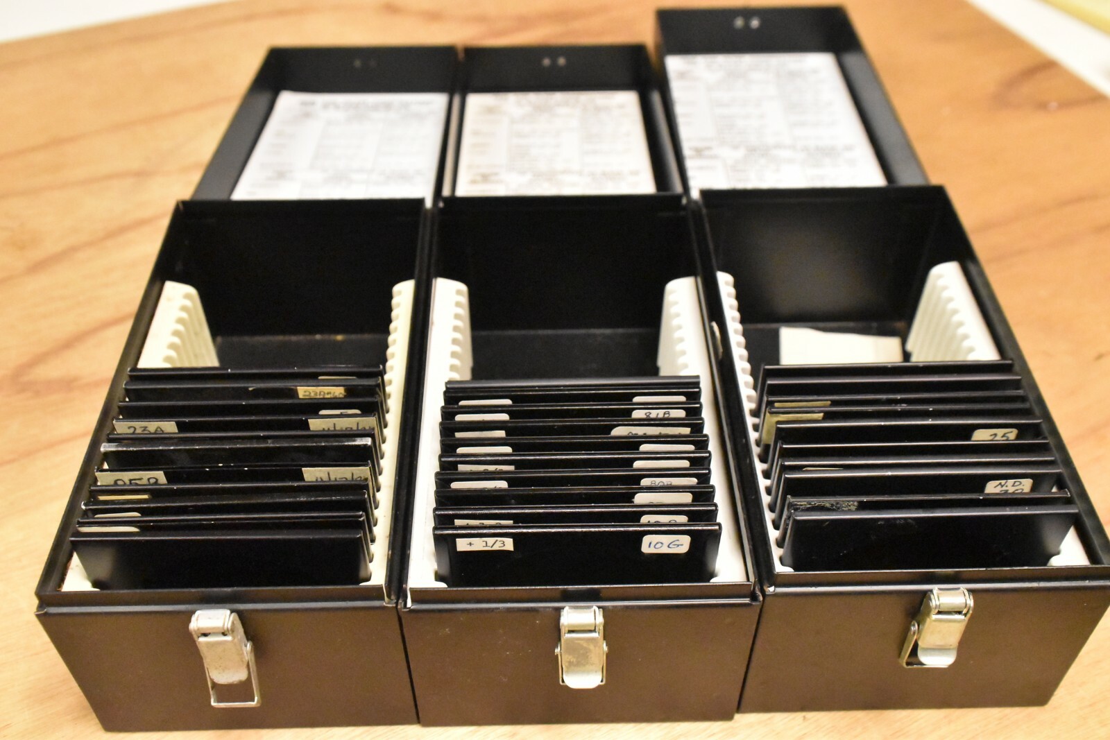 10 Gelatin filter frames PLUS CABINET 3x3" 75mm Kodak Wratten gel FAST SHIPPING!
