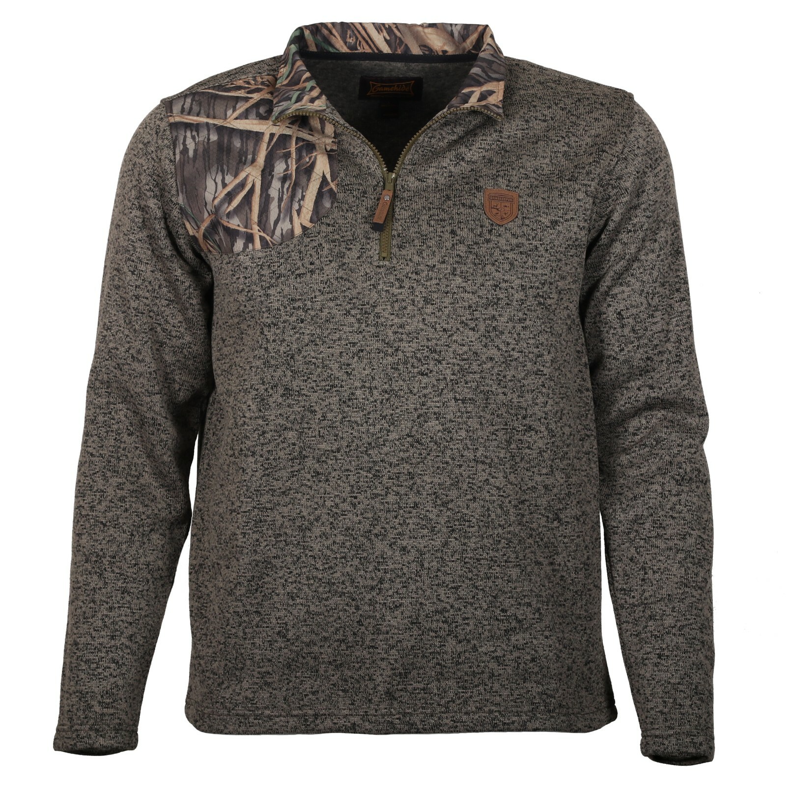 Mossy Oak Gamekeeper Men's Wing Shooter Fleece Quarter Zip Fleece Pullover