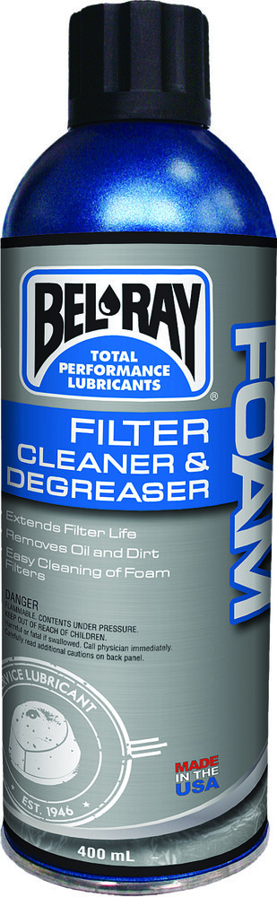 BEL-RAY Foam Air Filter Washer Cleaner & Degreaser 400mL Spray