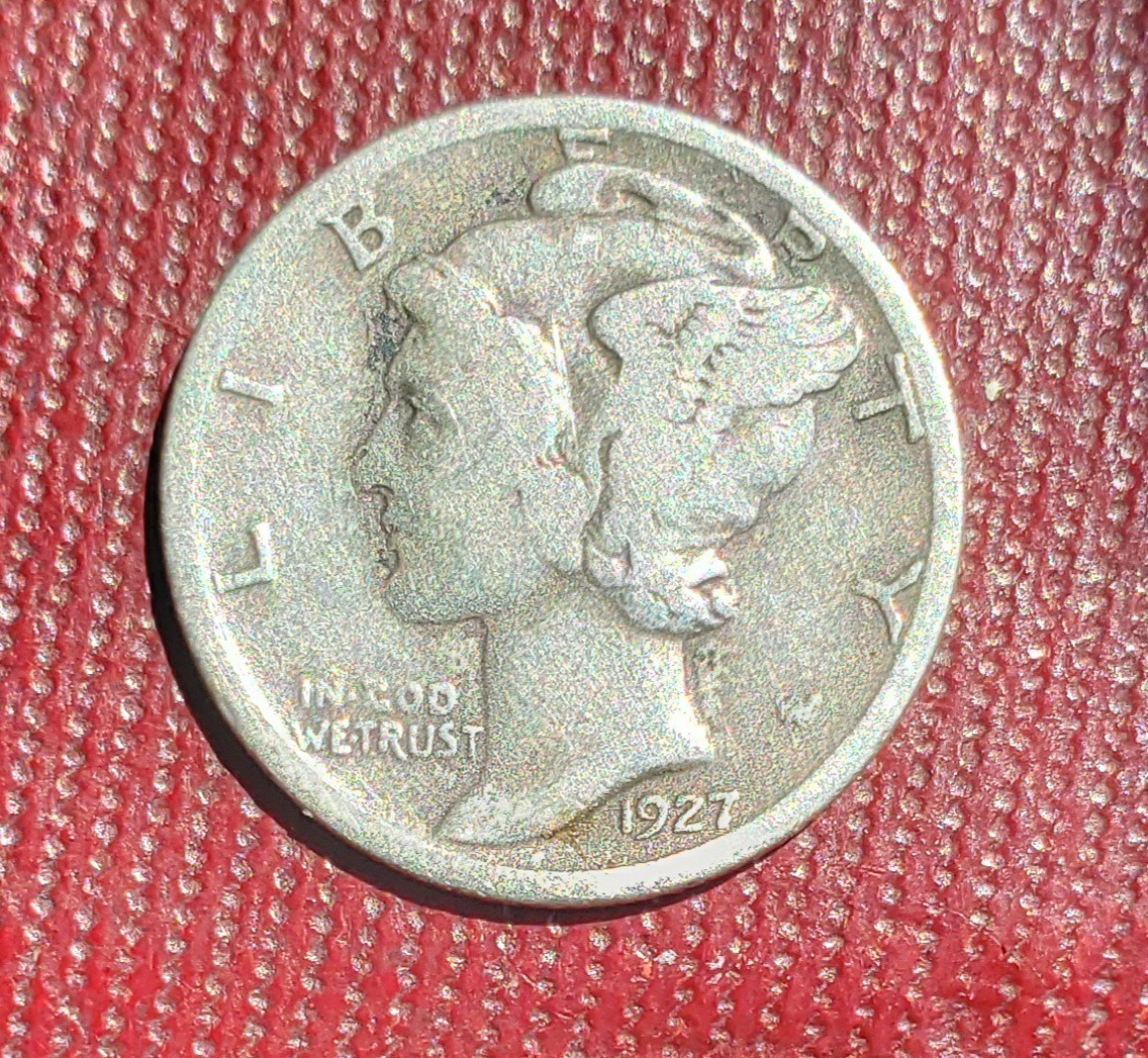 1927 S MERCURY WINGED LIBERTY HEAD SILVER DIME US COIN