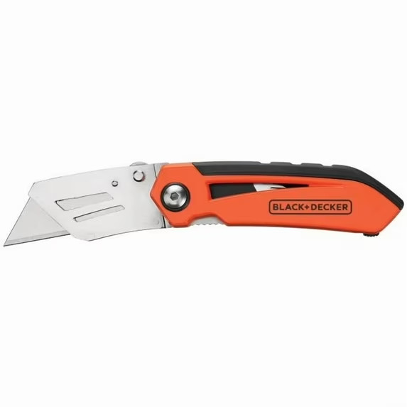 Folding Box Cutter (2-pack) Utility Pocket Knife with Blade Storage BDHT10002RP