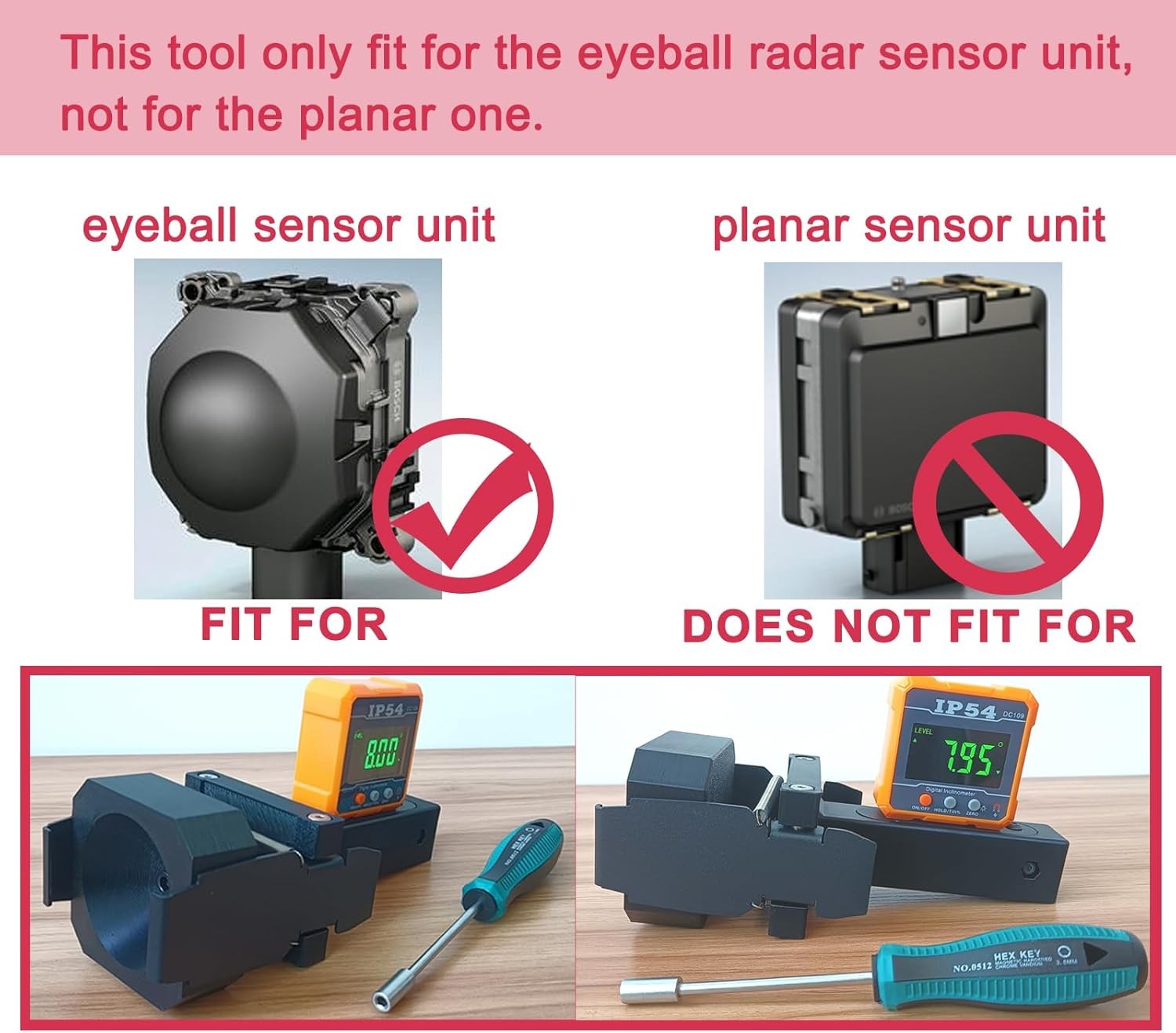 US STOCK ADAS Calibration Dynamic Angle Leveling ACC Radar Sensor Tool