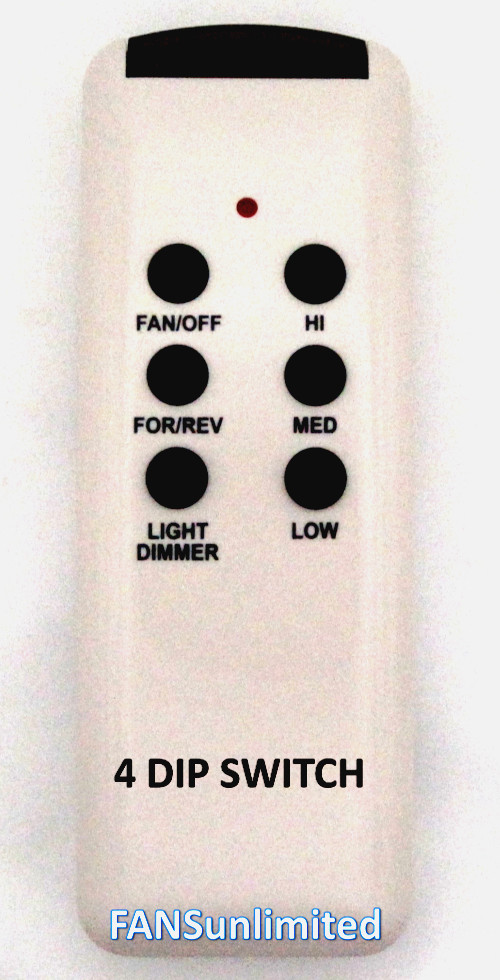 CHQ8BT7053T Ceiling Fan Remote Control 4 DIP SWITCHES with Wall Bracket