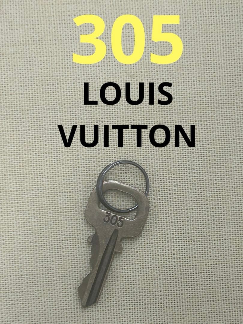 LOUIS VUITTON Cadena Key No.305 Single Key Only Gold Tone Metal Used