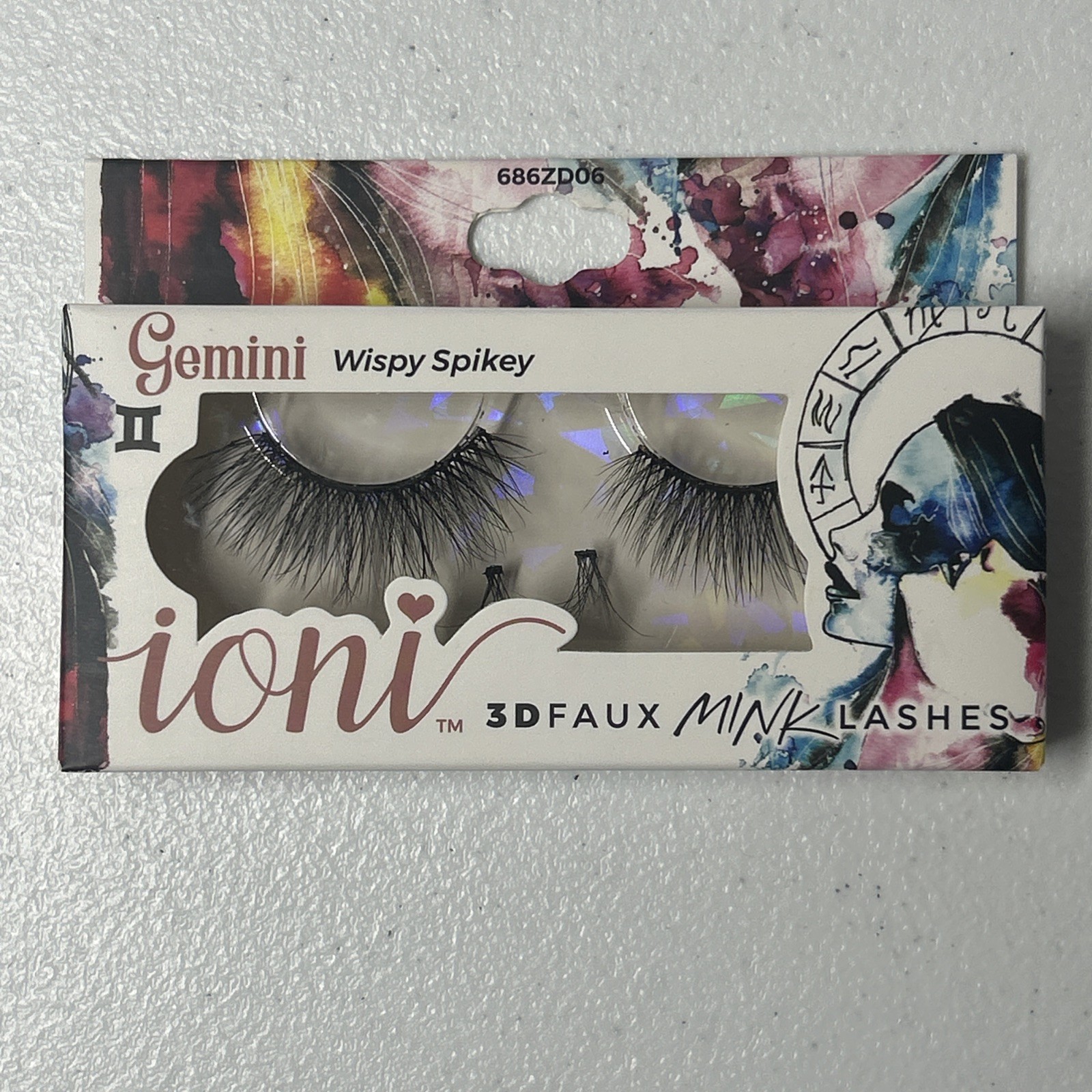 Ioni 3D Faux Mink Lashes Wispy Spikey Zodiac Gemini NIB
