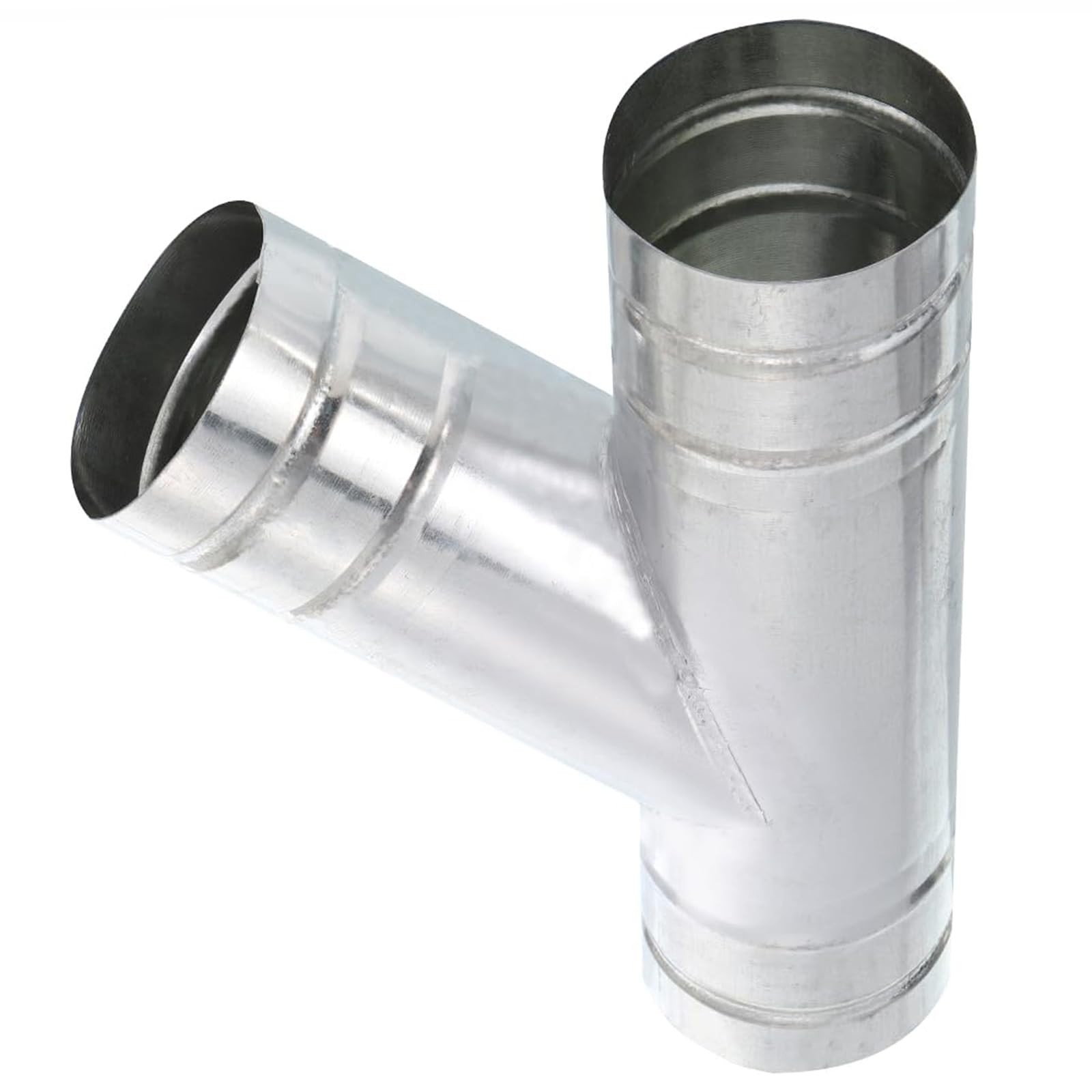 3x3x3 Inch Wye Shape Duct Splitter 3 Way Hose Connector 90 Degree Vent
