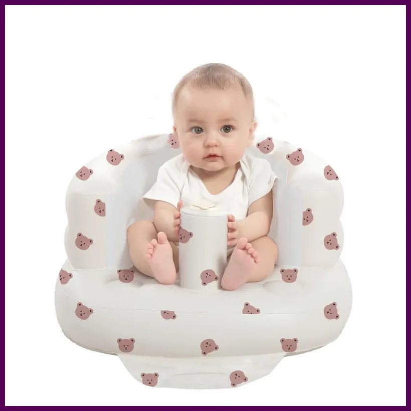 Inflatable Baby Seat for Babies 3-36 Months,Built in Air Pump Children Baby
