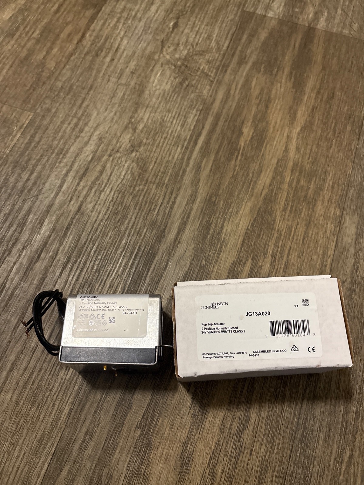 Johnson Controls JT2221G23A020 Pop Top Actuator  1/2" NPT 24 volt Ships Same Day