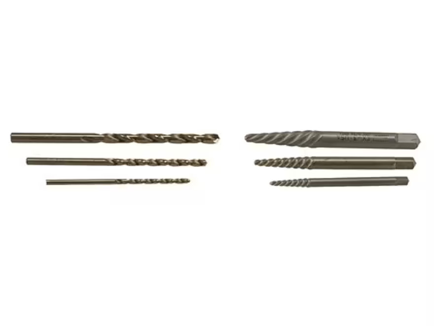 Hanson Screw Extractor and Drill Bit Set 6 Piece