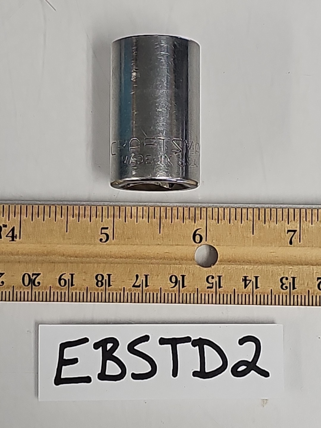 Vintage Craftsman 44058 1/2" Drive 11/16" Socket 6 Point -G- USA
