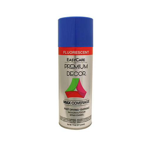 EasyCare PDFL5-AER Premium Decor Fluorescent Spray Paint, Neon Blue, 11 oz. -