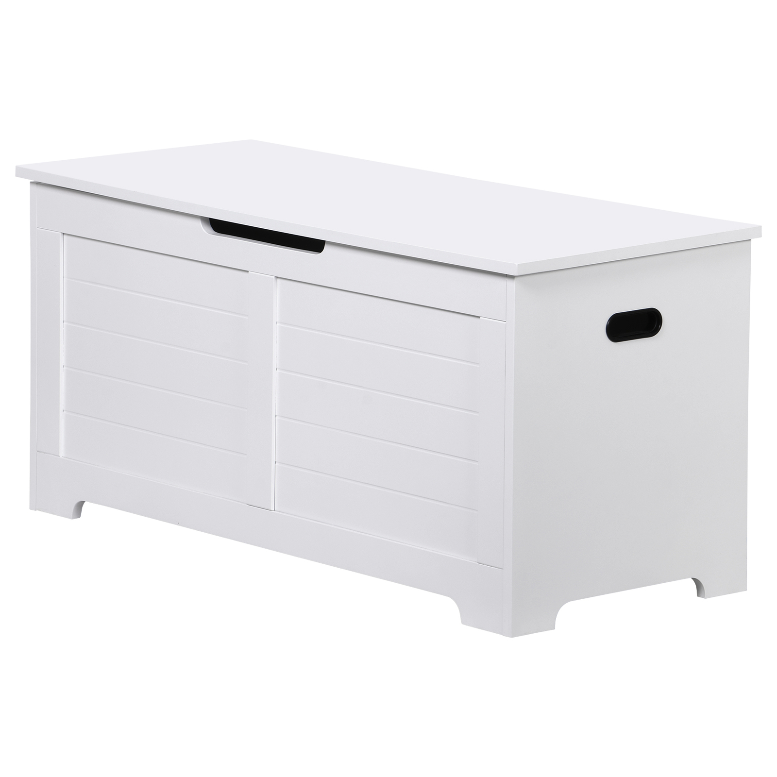 Storage Chest Storage Trunk with 2 Safety Hinges Storage Bench Shoe Bench White