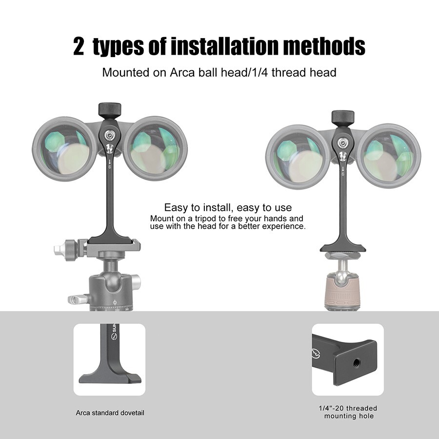 BTA-01 Binocular Tripod Adapter Quick Release,Detachable Universal Mount Accesso