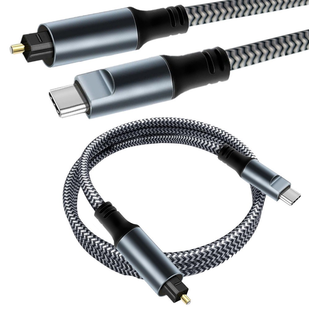 Type C USB-C To Optical Toslink Sound Cable Digital Converters Computer Laptop