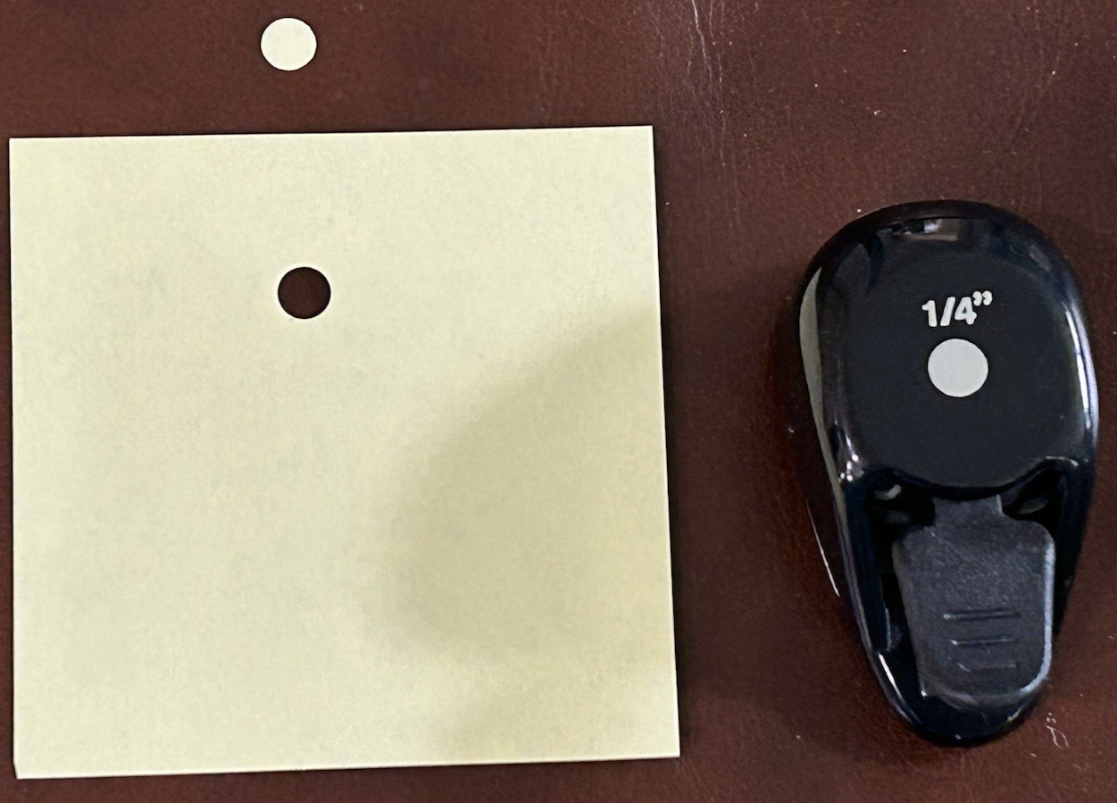Stampin Up 1/4" round Circle Whale Tail Style EK Success Paper Punch scrapbook