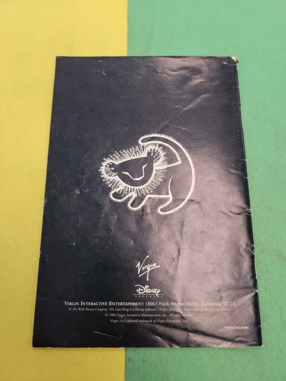 The Lion King | Super Nintendo | Manual