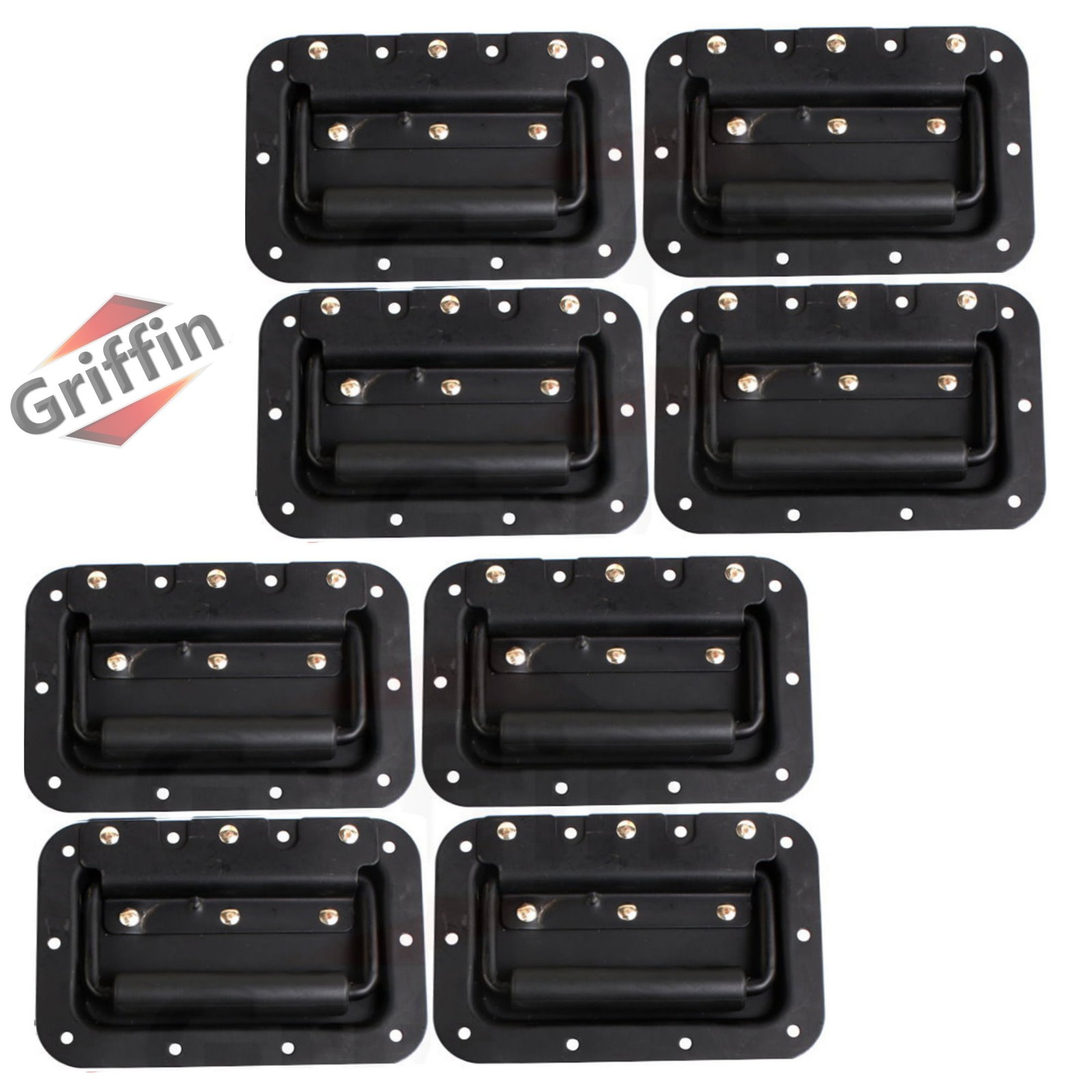 GRIFFIN Stage Speaker Cabinet Grip Pull Handles (8 Pack) | PA Carry Trunk Chest