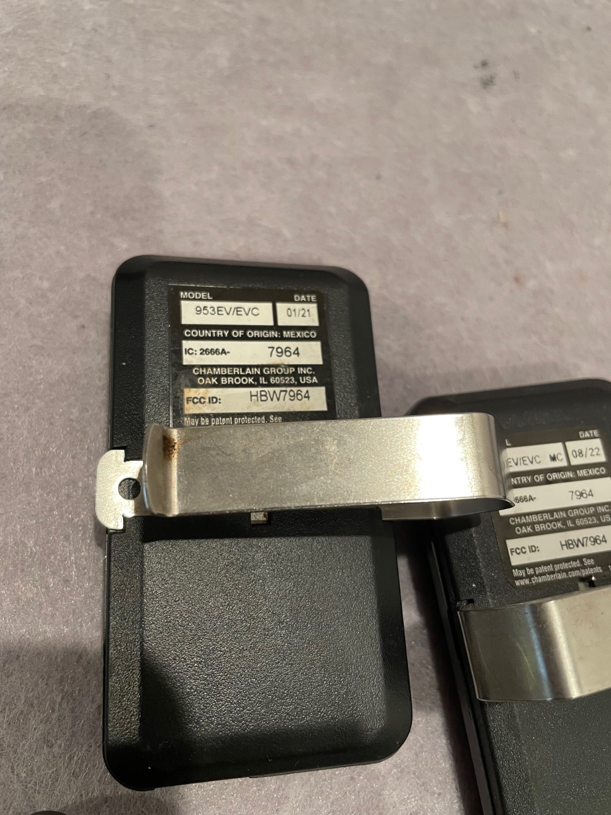 1 GENUINE ORIGINAL GARAGE DOOR OPENER CHAMBERLAIN 953EV/EVC