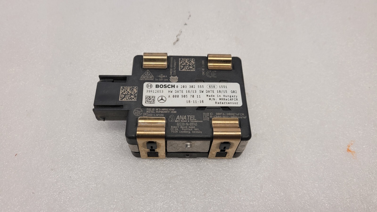 2019-2021 MERCEDES A220 FRONT CRUISE CONTROL DISTANCE SENSOR A0009057011 OEM