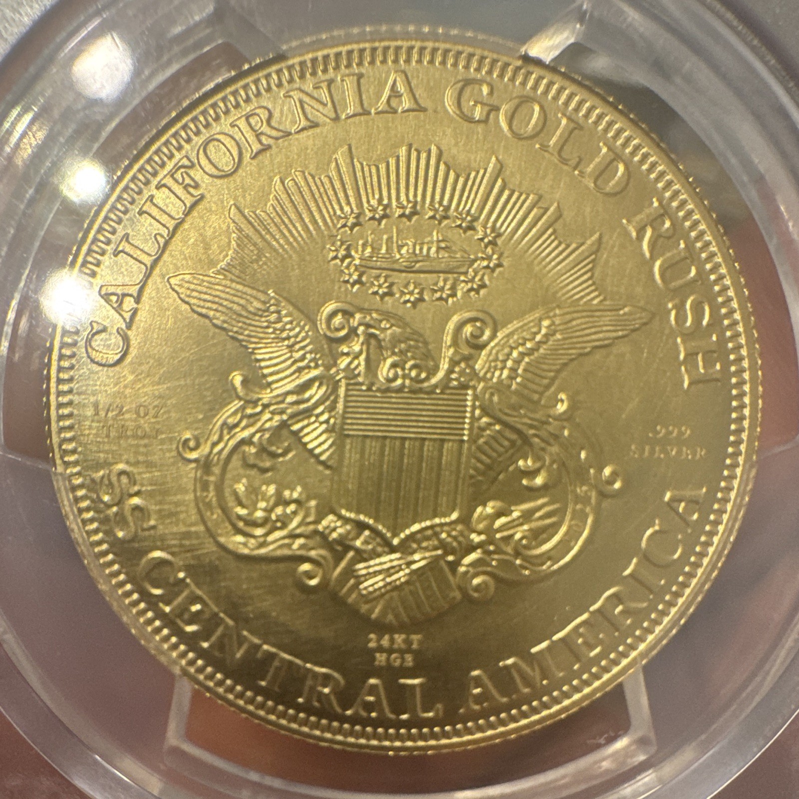2025 SSCA Commemorative Restrike “1849” Silver PCGS Gem Unc, CA Mint