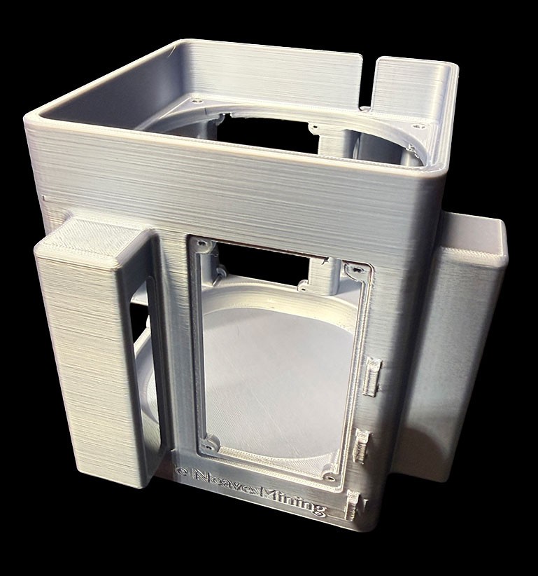 Silk Grey 4-Bitaxe Gamma Cooling Tower  - Great for Overclocking (CASE ONLY)
