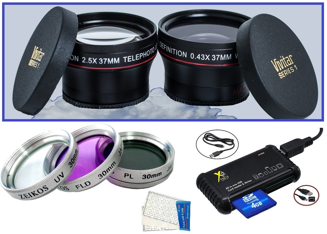 7Pc Super Saving HD Accessory Kit for Sony HDR-CX115e HDR-CX116e