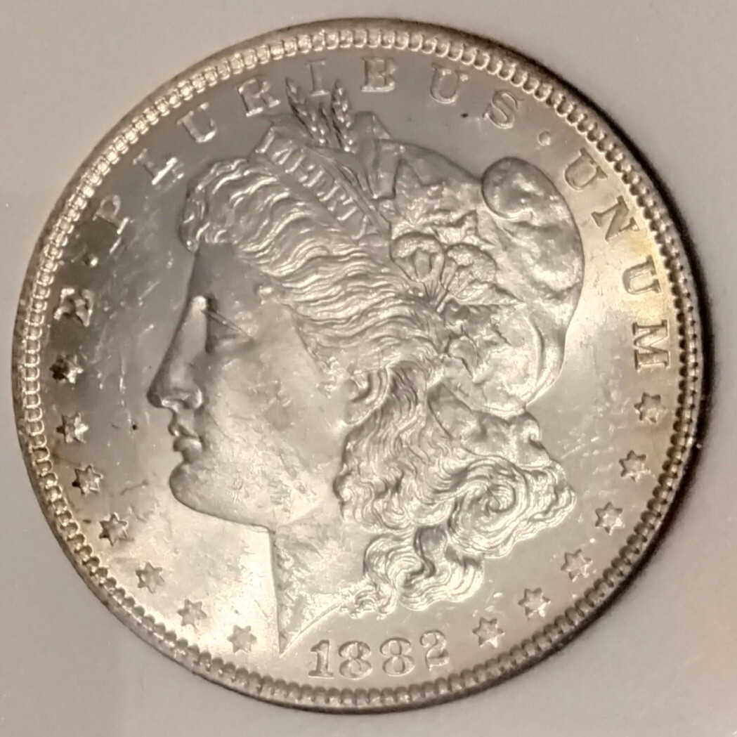 1882-O Morgan Silver Dollar, High Grade And Beautiful