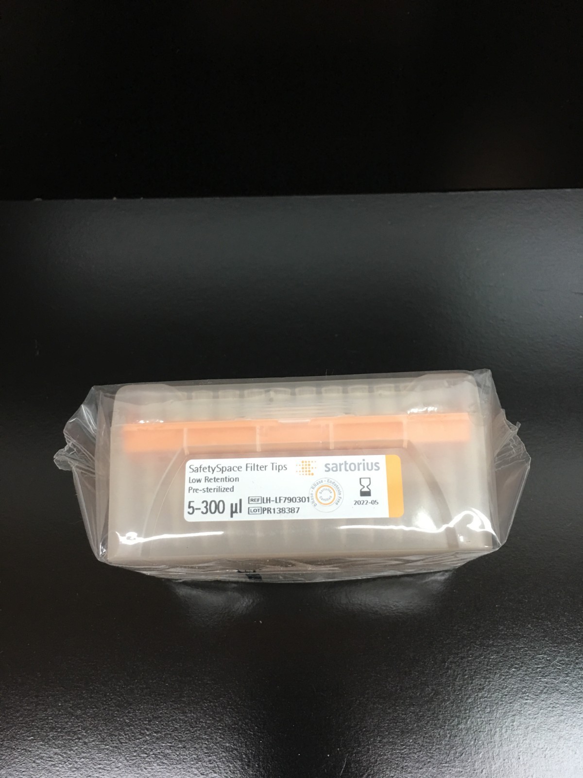 Sartorius REF LH-LF790301 SafetySpace Filter Pipette Tips 5-300uL