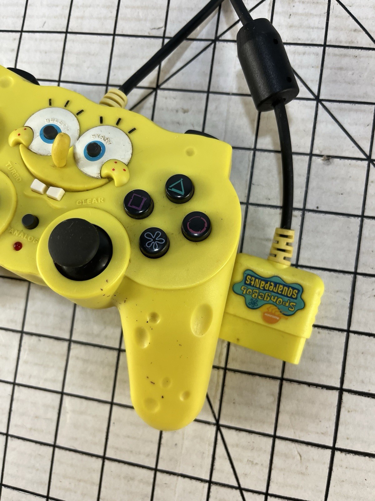 Vintage SpongeBob SquarePants PS2 Controller Sony PlayStation 2 Nickelodeon 2003
