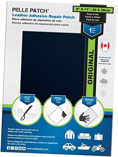 - Leather Furniture Repair Kit Dark Brown - Medium 8-inch x 11-inch Blue Dark