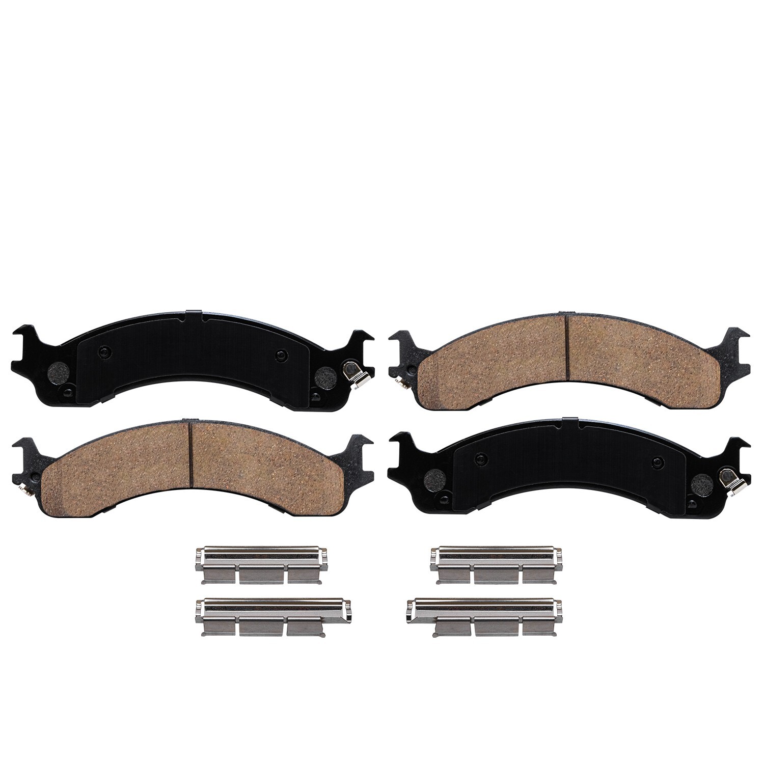 Front Ceramic Brake Pads w/Hardware Kit for 2000 2001 2002 Dodge Ram 2500 3500