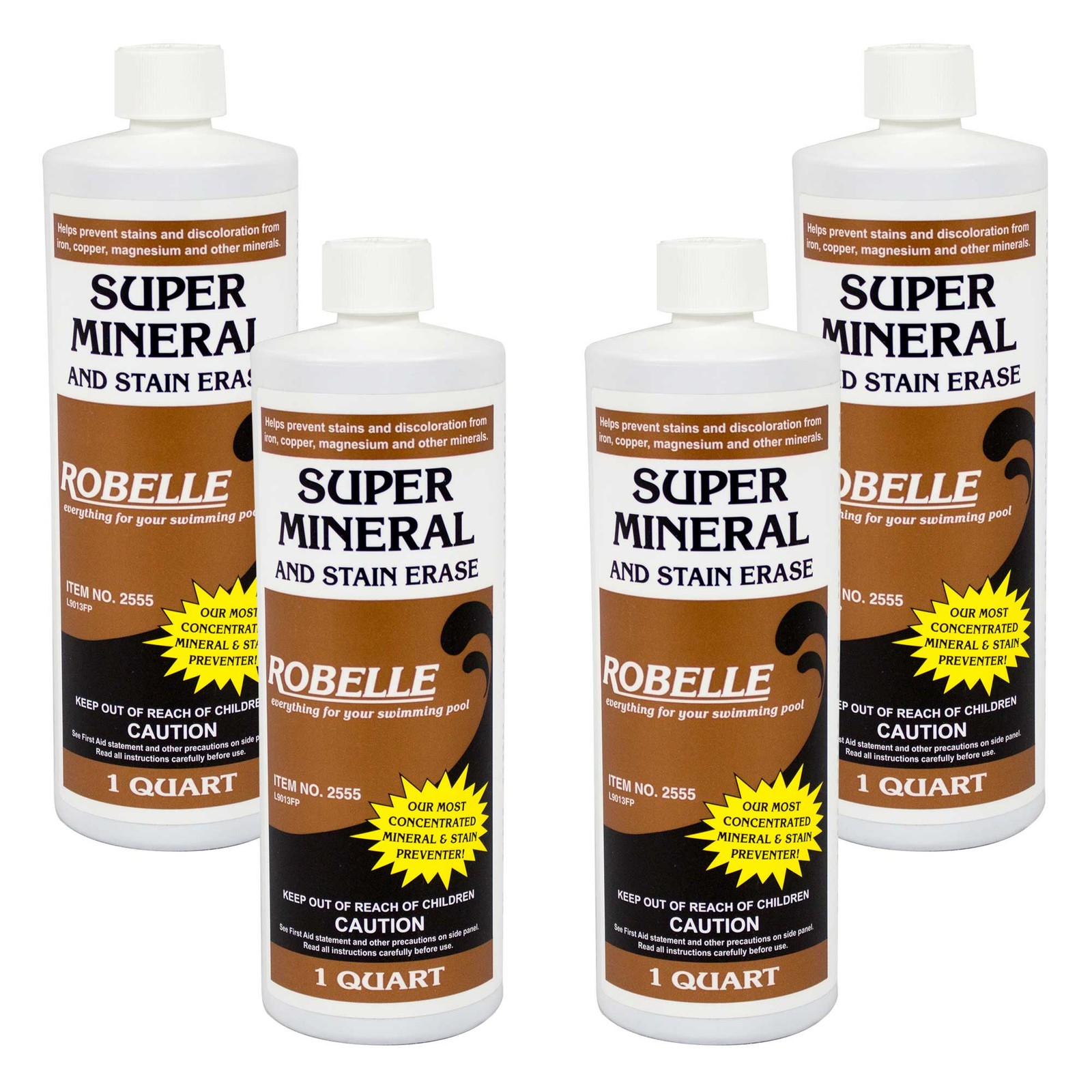 Robelle Super Mineral & Stain Erase Swimming Pool Metal & Stain Remover - 4 Qts.