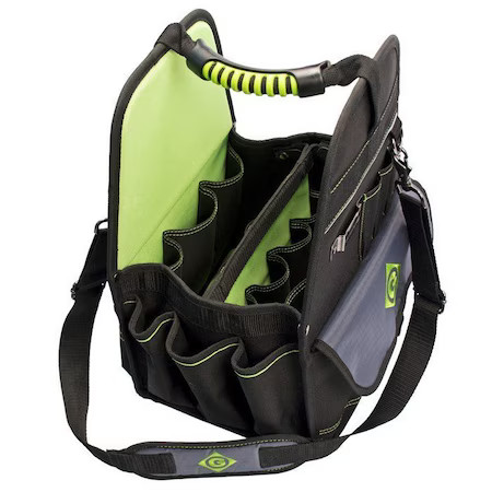 Greenlee 0158-24 Tool Bag, Polyester, Black, 27 Pockets