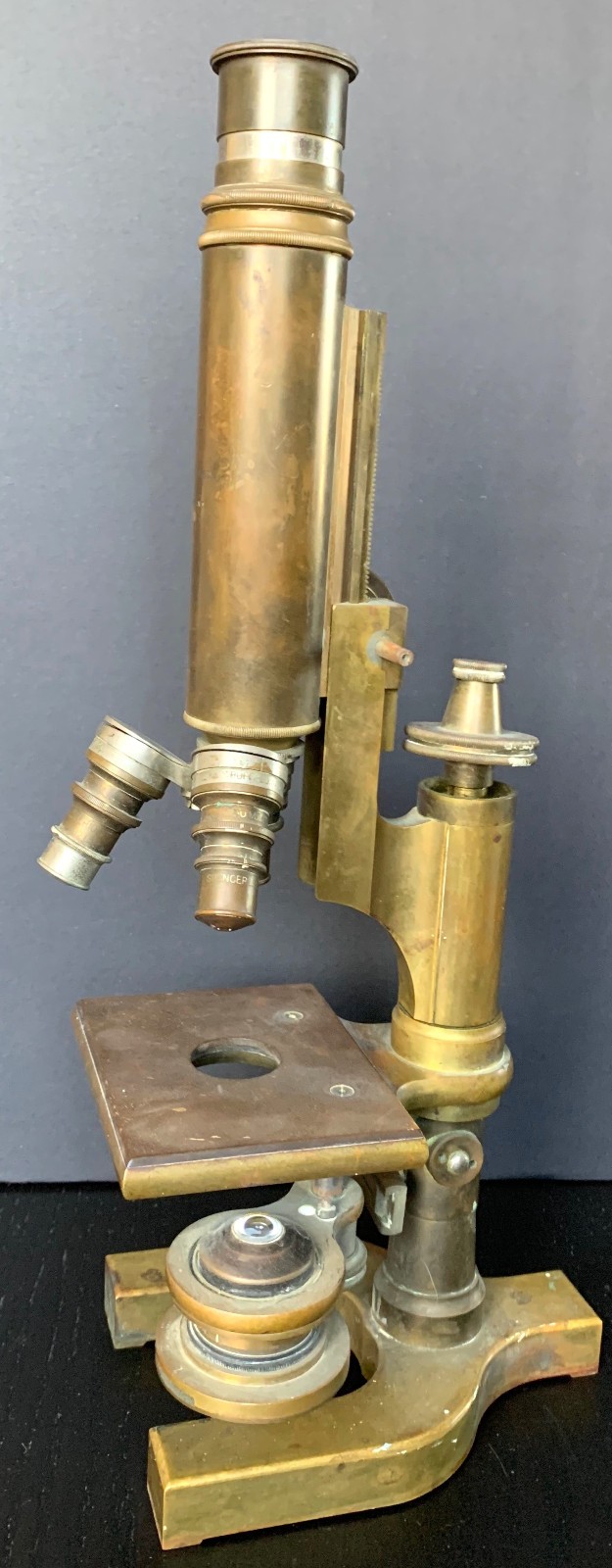Antique Spencer Buffalo Brass Microscope As Is