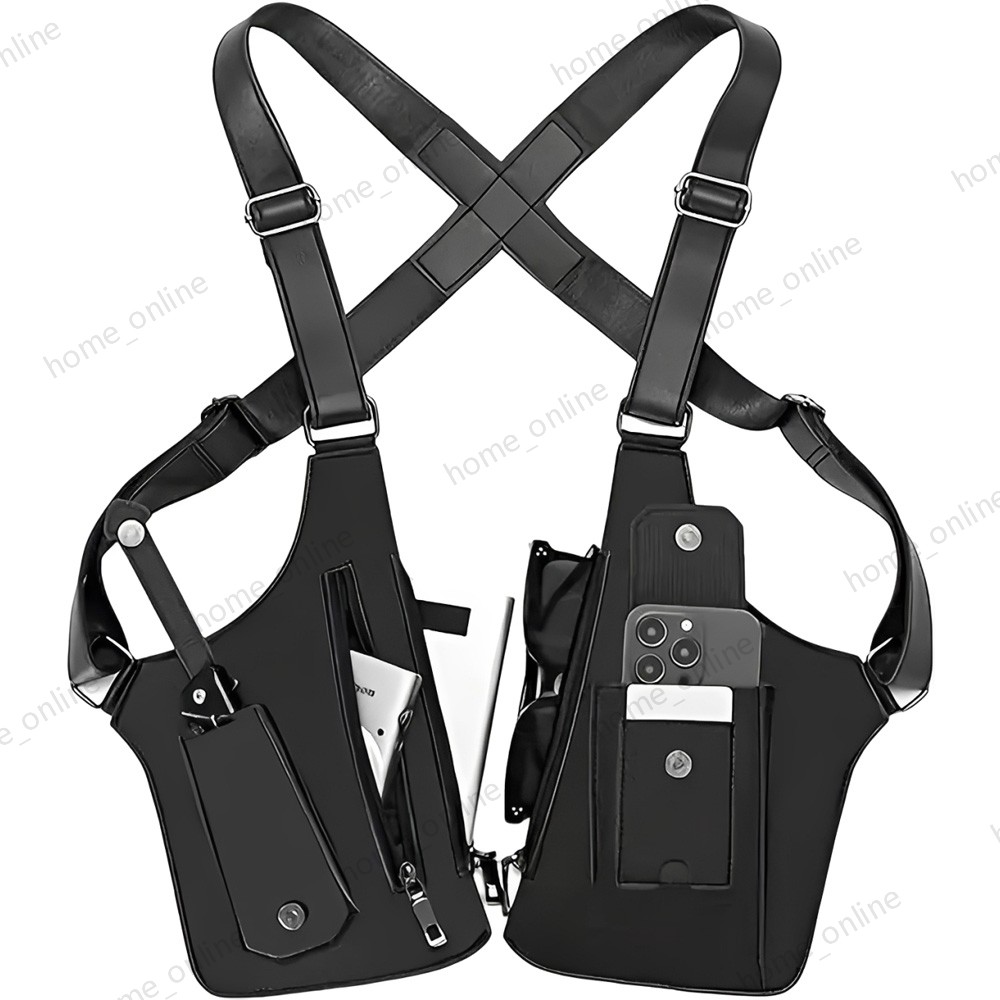 Adjustable Anti-Theft Underarm Shoulder Bag PU Leather Wallet Holster Bag Newest